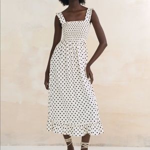 Zara Polka Dot Midi Dress